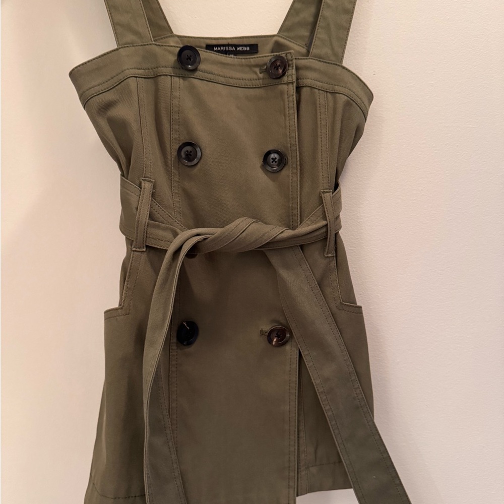 Marissa Webb Olive Buttoned Top/Dress XS